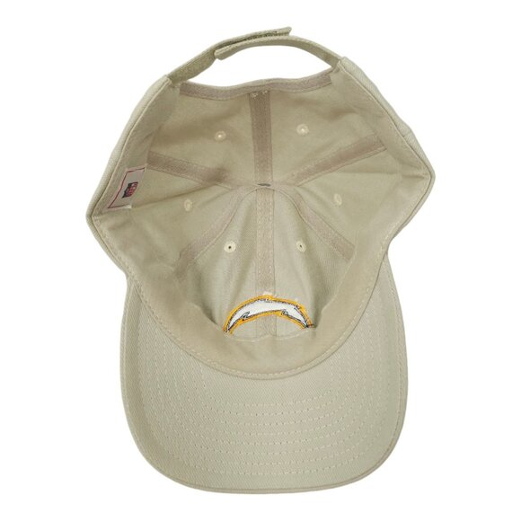 NFL Los Angeles Chargers Football Adjustable Strapback Cap Baseball Hat Khaki - Picture 5 of 13